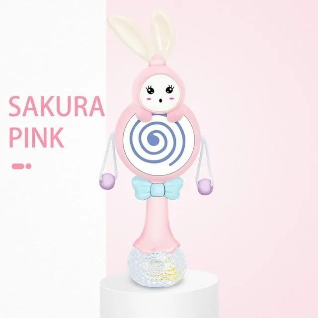 Sound & Light Bunny Rattle