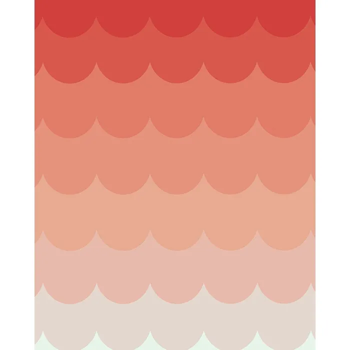 Strawberry Ombre Printed Backdrop