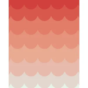Strawberry Ombre Printed Backdrop