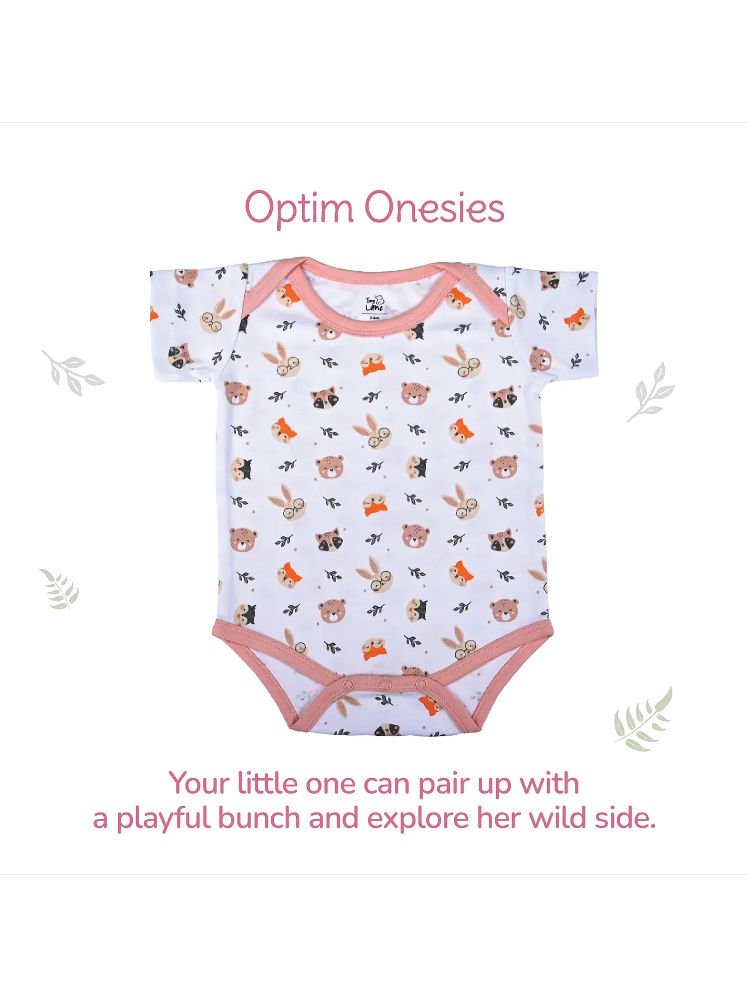 Tiny Lane Baby Onesies - Jolly Ride   Honey Bunny (Pack of 2)