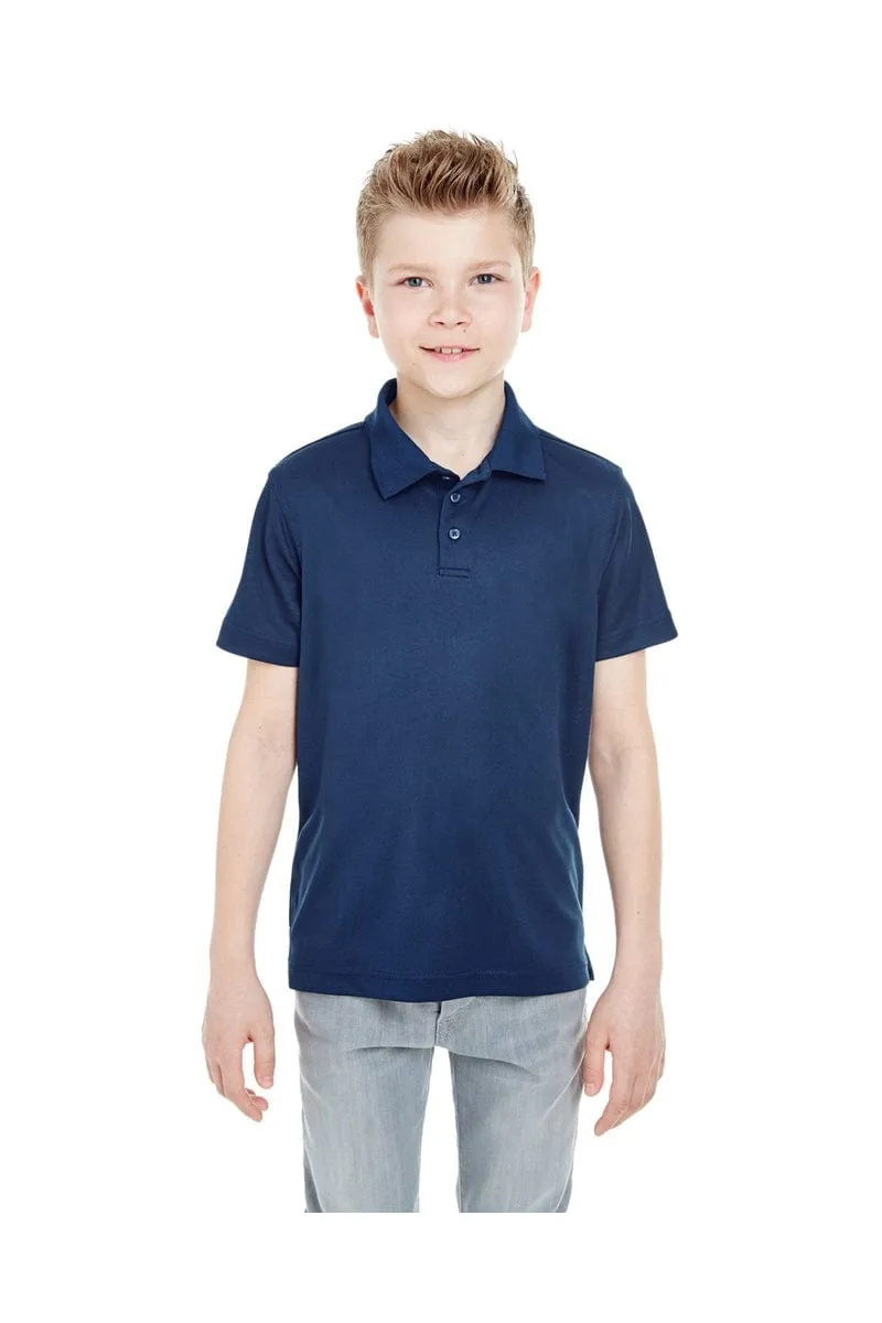 UltraClub 8210Y: Youth Cool & Dry Mesh Pique Polo