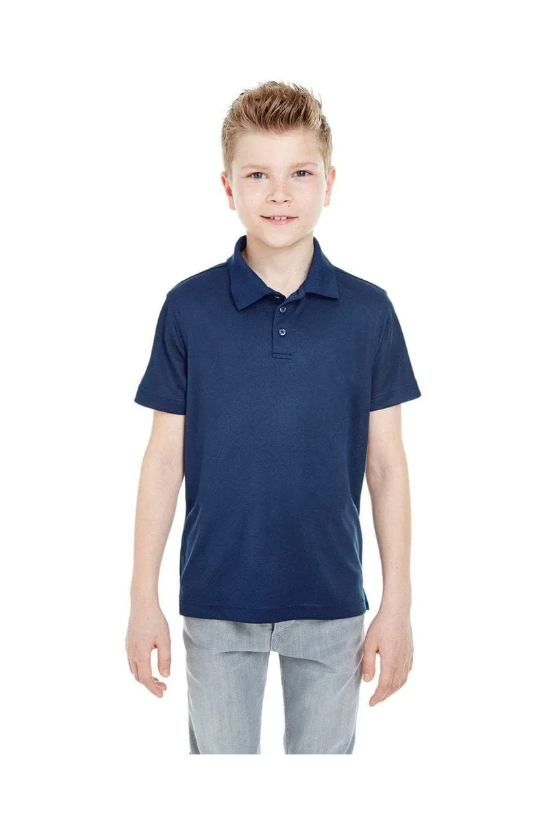 UltraClub 8210Y: Youth Cool & Dry Mesh Pique Polo