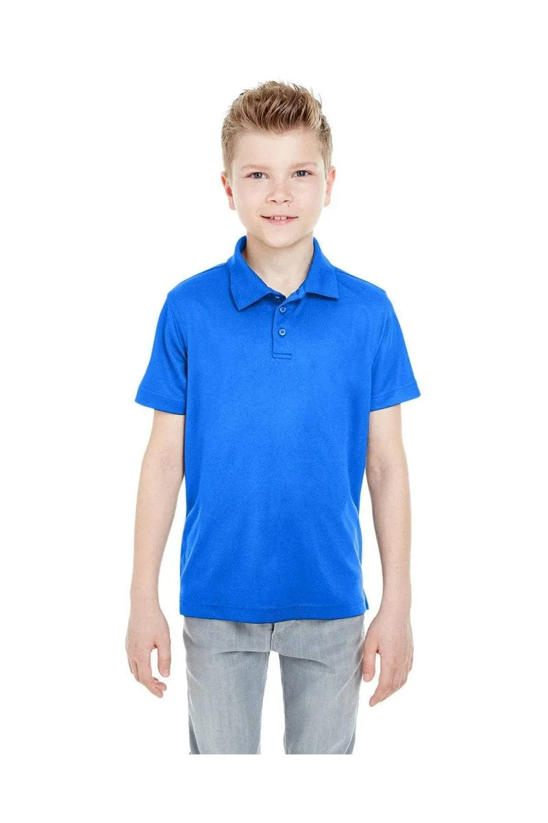 UltraClub 8210Y: Youth Cool & Dry Mesh Pique Polo