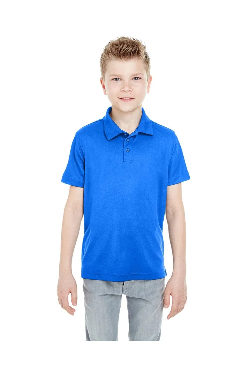 UltraClub 8210Y: Youth Cool & Dry Mesh Pique Polo