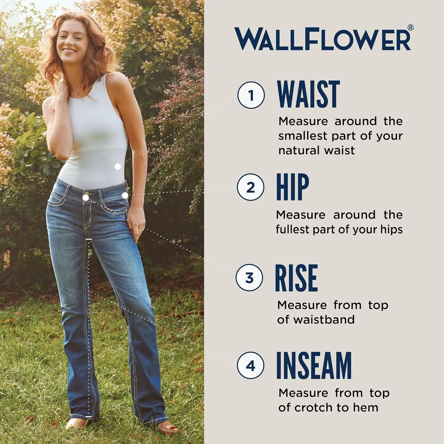 WallFlower Women's Fearless Curvy Ankle Denim Super High-Rise Insta Vintage Juniors Jeans (Standard and Plus)